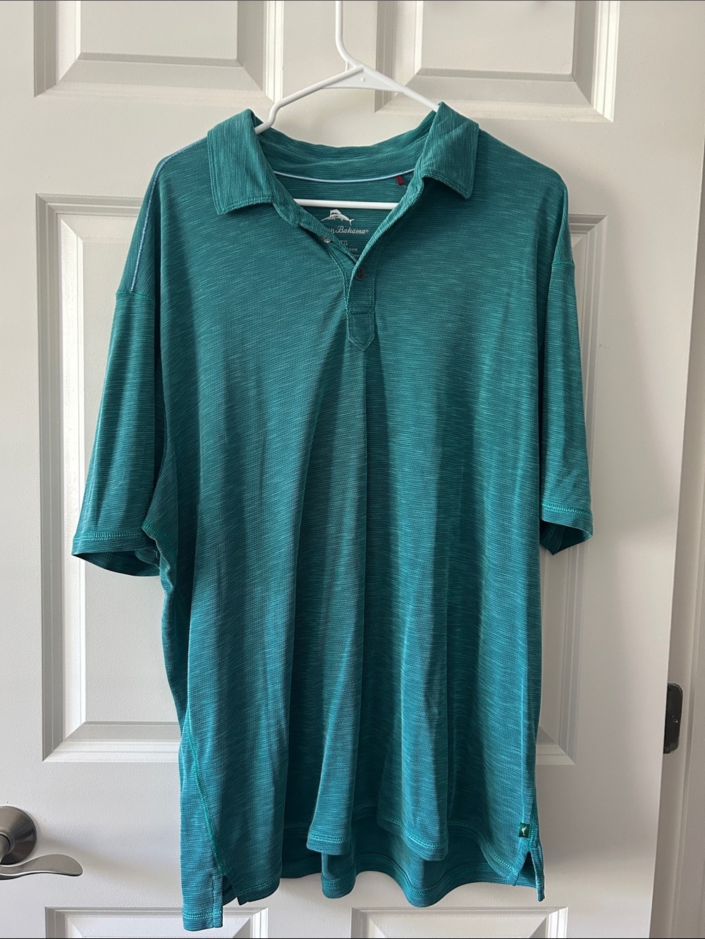 Tommy Bahama Teal Green Short-Sleeve Polo XL